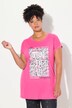 T-shirt, oversize, farvet print, rund hals
