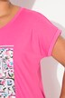 T-shirt, oversize, farvet print, rund hals