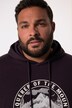 Men+ hoodie, sweat, hætte, brystprint, op til str. 8XL
