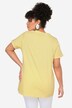 Fringed Half-Sleeve Heart Print T-Shirt