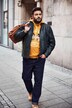 Kožená bunda Men+, jehněčí nappa, stojáček, do 7XL