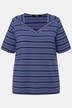 Mixed Stripe Short Sleeve V-Neck Tee