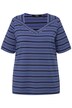 Tričko, pruhy, Classic, výstřih do V, krátké rukávy