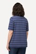 Mixed Stripe Short Sleeve V-Neck Tee