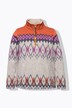 Norweger-Sweatpullover, Troyerkragen, Langarm