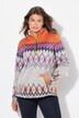 Norweger-Sweatpullover, Troyerkragen, Langarm