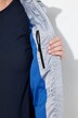 Lange doorgestikte bodywarmer, waterafstotend, afneembare capuchon