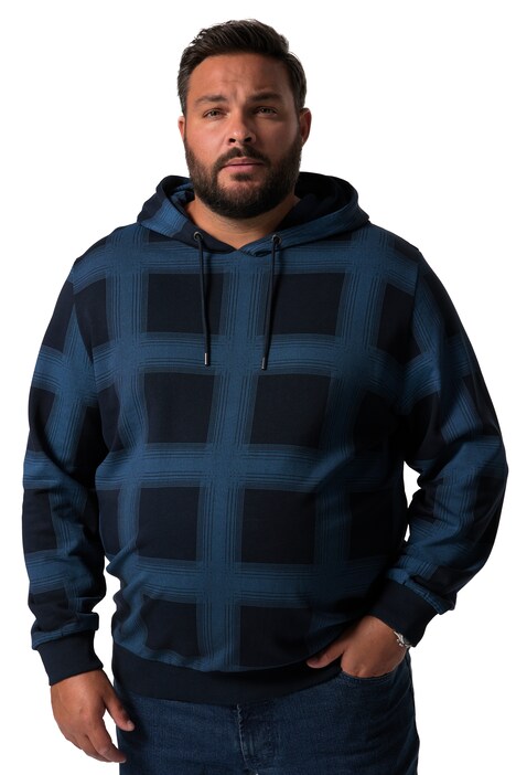 Mikina s kapucí Men+, plošný potisk, do 8XL