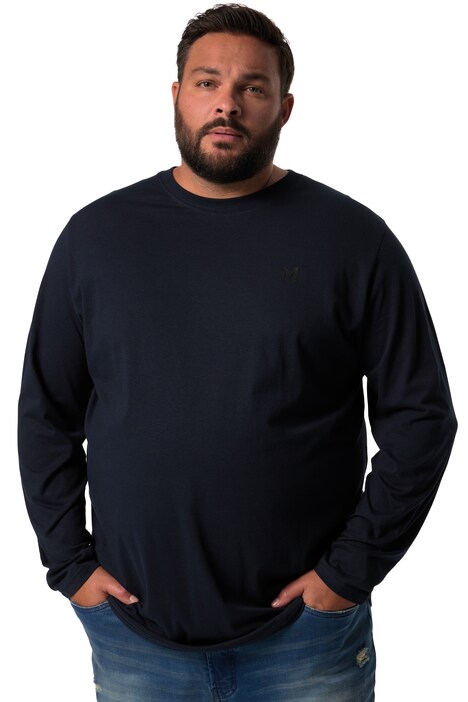 Tričko Men+, dlouhé rukávy, Basic, kulatý výstřih, do 8XL