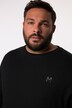 Men+ langærmet T-shirt, Basic, rund hals, op til str. 8XL