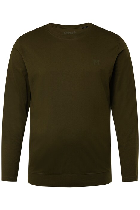 Tričko Men+, dlouhé rukávy, Basic, břišní střih, kulatý výstřih, do 8XL