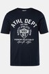 Men+ T-shirt, korte ærmer, tryk foran, op til str. 8 XL