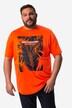 Men+-T-paita, lyhyet hihat, suuri printti, pyöreä pääntie, suurin koko 8XL