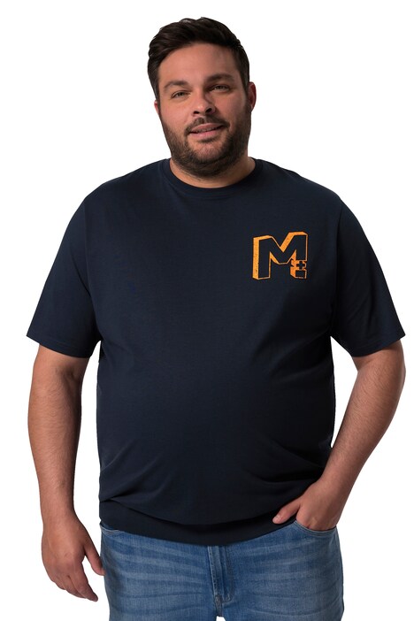 Tričko Men+, břišní střih, krátké rukávy, přední potisk, do 8XL