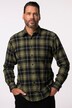 Chemise en flanelle JP 1880 à carreaux. Col Kent. Coupe Modern Fit – jusqu'au 8 XL