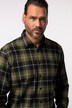 Chemise en flanelle JP 1880 à carreaux. Col Kent. Coupe Modern Fit – jusqu'au 8 XL