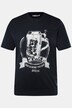 T-shirt Men+ con taglio speciale per l'addome, tradizionale stile Tracht, grande stampa e mezze maniche, fino alla tg. 8XL