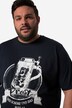 T-shirt Men+ con taglio speciale per l'addome, tradizionale stile Tracht, grande stampa e mezze maniche, fino alla tg. 8XL