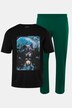 Men+ pysjamas, todelt, T-skjorte, lang bukse, opptil 8 XL