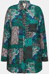 Overhemdblouse, landhuispatroon, overhemdkraag, lange mouwen