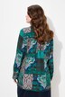 Overhemdblouse, landhuispatroon, overhemdkraag, lange mouwen