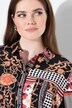Košilová halenka, venkovský vzor, límeček, dlouhé rukávy