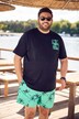 Men+ zwemshort, all-over print, elastische tailleband, tot 8XL
