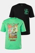 Tričko Men+, 2-balení, krátké rukávy, potisk, do 8XL