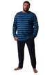 Pyžamo Men+, dvojdílné, pruhy, dlouhé rukávy, do 8XL