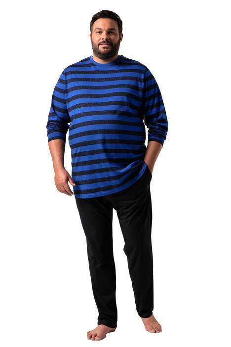 Pyžamo Men+, dvojdílné, pruhy, dlouhé rukávy, do 8XL