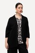 Cardigan, oversize, åben form, sjalskrave, korte ærmer