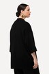 Cardigan, oversize, åben form, sjalskrave, korte ærmer