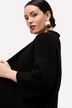 Cardigan, oversize, åben form, sjalskrave, korte ærmer