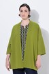 Cardigan oversize, coupe ouverte, col châle et manches courtes