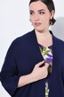 Cardigan oversize, coupe ouverte, col châle et manches courtes