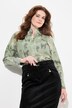 Bluse, herregårdsmønster, begerkrage, lange ermer