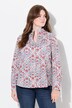 Bluse, herregårdsmønster, begerkrage, lange ermer