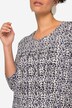 Camiseta larga, estampado de leopardo, purpurina declaración, manga 3/4