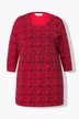 Long 3/4-Sleeve Leopard Pattern Shirt with Inscription