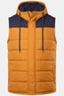 Men+ Outdoor-vest, tofarvet, hætte, op til str. 8XL