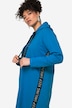 Lang hoodie, hætte, bindebånd, lange ærmer