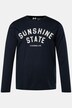 Men+ T-skjorte, lange ermer, stort trykk, rund hals, opptil 8 XL