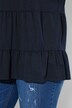 Shirt, glitter, A-lijn, ronde hals, lange mouw, volants