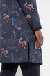 Long Floral Jacquard Jacket