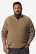 Men+ jersey troyer de punto, cuello con cremallera, hasta la 8 XL