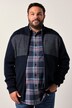 Men+ strikjakke, stående krave, lynlås, op til str. 8XL