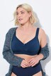 Soutien-gorge souple. Sans armatures. Bretelles larges - bonnet C-E