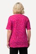 Longshirt, met patroon, ronde hals, korte mouwen