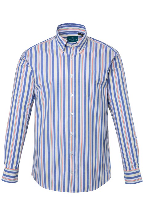 Košile Boston Park, pruhy, dlouhé rukávy, límeček s knoflíky, Comfort střih, do 8XL