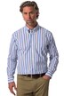 Košile Boston Park, pruhy, dlouhé rukávy, límeček s knoflíky, Comfort střih, do 8XL
